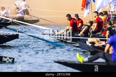 Start of the 25th Neretva Boat Marathon in Metkovic, Croatia on 13 ...