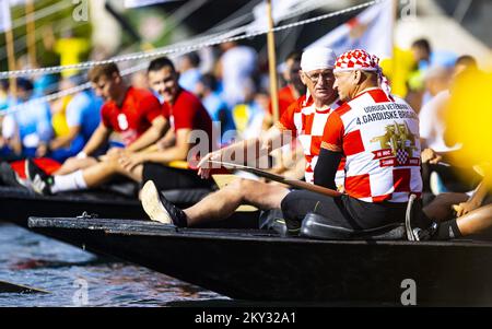 Start of the 25th Neretva Boat Marathon in Metkovic, Croatia on 13 ...