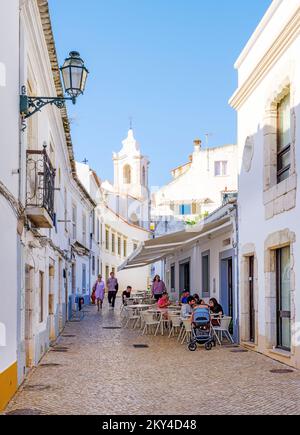 Old Part of Lagos,Street Scene Lagos,Algarve,Portugal,Europe Stock Photo