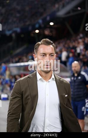 SALZBURG, AUSTRIA - OCTOBER 05: Head Coach of RB Salzburg Matthias Jaissle looks on during the UEFA Champions League group E match between FC Salzburg and Dinamo Zagreb at Football Arena Salzburg on October 5, 2022 in Salzburg, Austria. Photo: Matija Habljak/Pixsell Stock Photo