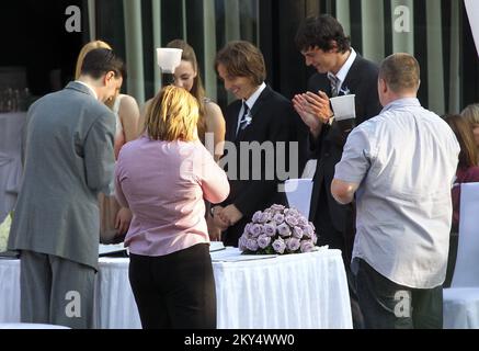 EXCLUSIVE: Tottenham's Luka Modric marries his pregnant girlfriend