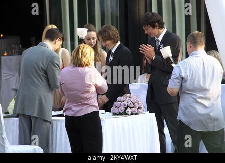 EXCLUSIVE: Tottenham's Luka Modric marries his pregnant girlfriend