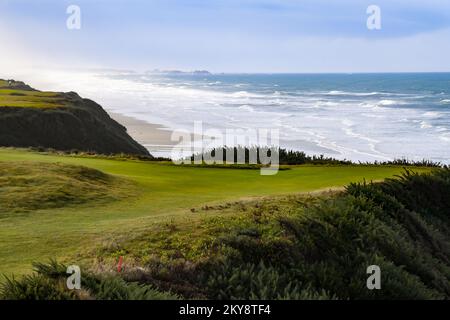 Bandon Dunes Golf Resort in Southern Oregon Stock Photo