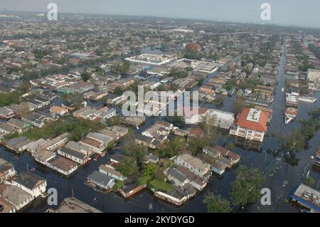 Hurricane Katrina, New Orleans, LA, August 30, 2005 -- Neighborhoods throughout the city are flooded as a result of Hurricane Katrina. Jocelyn Augustino/FEMA Stock Photo