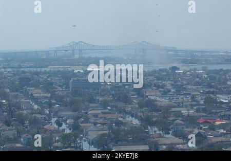 Hurricane Katrina, New Orleans, LA, September 4, 2005 -- Neighborhoods and roadways remain flooded as a result of Hurricane Katrina. Jocelyn Augustino/FEMA Stock Photo