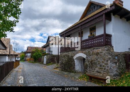 Holloko, Hungary - 3 October, 2022: view of the historic village center of Holloko Stock Photo