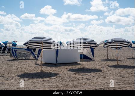 Miami Beach, Florida, usa : sunshade Stock Photo