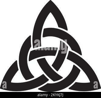 Symbol made with Celtic knots to use in designs for St. Patrick's Day. Stock Vector