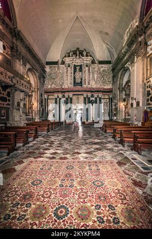 Italy Veneto Venice - Church of San Lazzaro dei Mendicanti (1634) - Giuseppe Sardi - 'Funeral Monument to the condottiero Alvise Mocenigo' Stock Photo