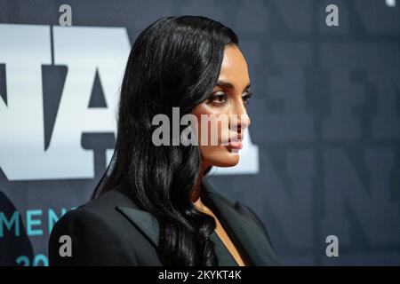 November 30, 2022, New York, New York, United States: Amina Muaddi attends the 2022 Footwear News Achievement Awards at Cipriani South Street  (Credit Image: © Lev Radin/Pacific Press via ZUMA Press Wire) Stock Photo