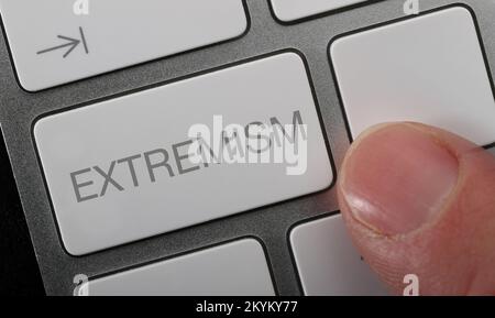 Online extremism concept image. Stock Photo