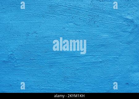 rough texture wall background painted blue Stock Photo