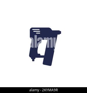 nailer, pneumatic nail gun icon Stock Vector