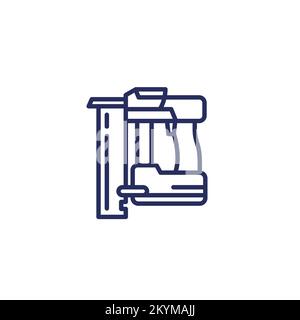 nailer line icon, electric power tool vector Stock Vector