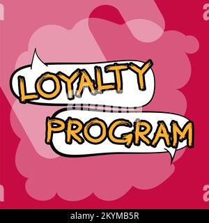 Writing displaying text Loyalty Program. Business approach marketing effort that provide incentives to repeat customers Stock Photo