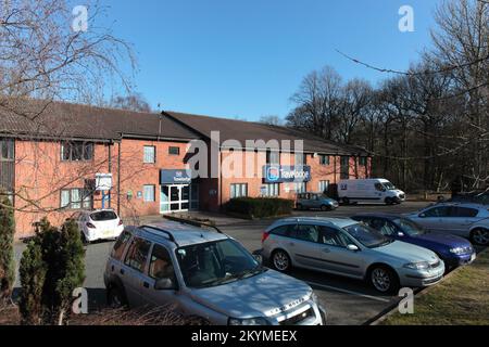 Travelodge Birmingham Hilton Park M6 Southbound, Moto Service Area, M6 Motorway, Essington, Nr. Wolverhampton, WV11 2AT Stock Photo