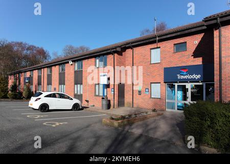 Travelodge Birmingham Hilton Park M6 Southbound, Moto Service Area, M6 Motorway, Essington, Nr. Wolverhampton, WV11 2AT Stock Photo