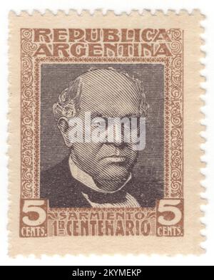 A portrait depicting Domingo Faustino Sarmiento, an Argentine writer