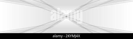 White wide modern abstract background. Vector illustration Stock Vector