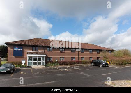 Travelodge Kinross Moto services, M90 Junction 6, Turfhills Tourist Centre, Kinross, KY13 0NQ Stock Photo