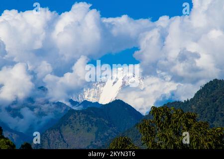 Mt. Saipal Base Camp Trekking in Himalaya of Bajura Nepal Stock Photo