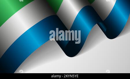 EPS10 Vector Patriotic background with flag of SierraLeone. An element of impact for the use you want to make of it. Stock Vector