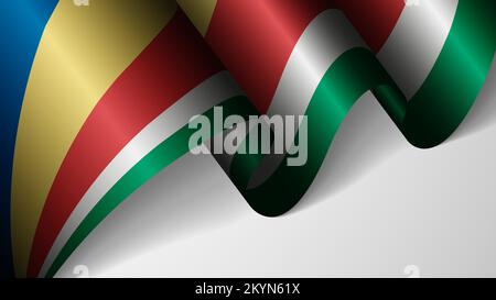 EPS10 Vector Patriotic background with flag of Seychelles. An element of impact for the use you want to make of it. Stock Vector