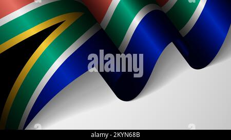 EPS10 Vector Patriotic background with flag of SouthAfrica. An element of impact for the use you want to make of it. Stock Vector