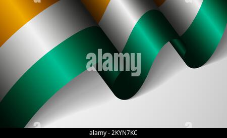 EPS10 Vector Patriotic background with flag of IvoryCoast. An element of impact for the use you want to make of it. Stock Vector