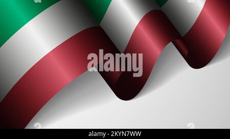 EPS10 Vector Patriotic background with flag of Italy. An element of impact for the use you want to make of it. Stock Vector