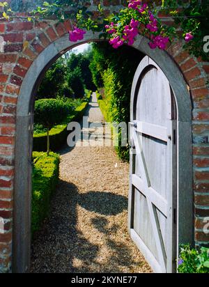 Westgreen House in Hampshire.  A  National Trust Property, shot on Film in the 1990s. Stock Photo