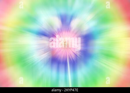 Motion blurred abstract background in rainbow colors. Stock Photo