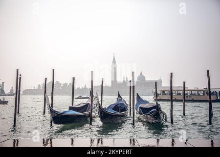 Image of Venice with its gondolas and its tourists enjoying the beauty ...