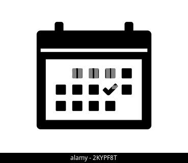 Schedule Icon, Calendar Icon Stock Vector Image & Art - Alamy