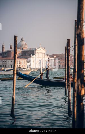 Image of Venice with its gondolas and its tourists enjoying the beauty ...