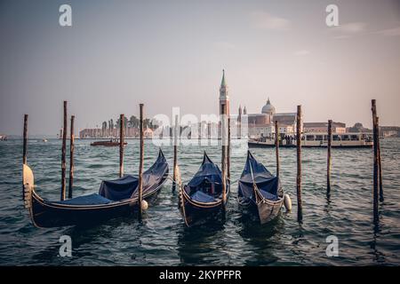 Image of Venice with its gondolas and its tourists enjoying the beauty ...