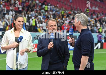 from left. Moderator Esther Sedlaczek (ARD), TV expert Bastian ...