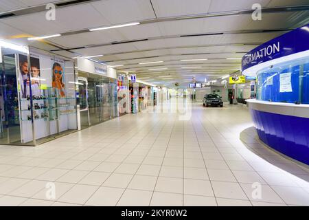 VERONA, ITALY - SEPTEMBER 11, 2014: Verona airport interior. Verona Villafranca Airport or simply Villafranca Airport, is an airport located around 5. Stock Photo