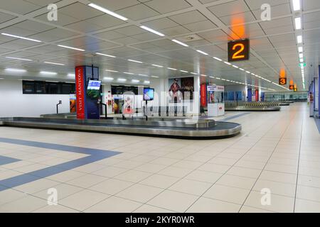 VERONA, ITALY - SEPTEMBER 11, 2014: Verona airport interior. Verona Villafranca Airport or simply Villafranca Airport, is an airport located around 5. Stock Photo