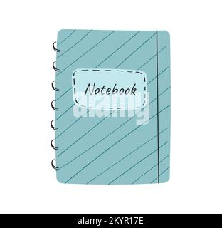 Blue notebook icon Stock Vector