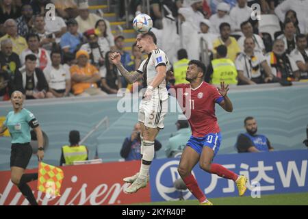 Doha-Qatar December 1, 2022, FIFA World Cup, match between Costa Rica and Germany at 974 stadium Stock Photo