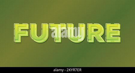 Future word art vector illustration Stock Vector