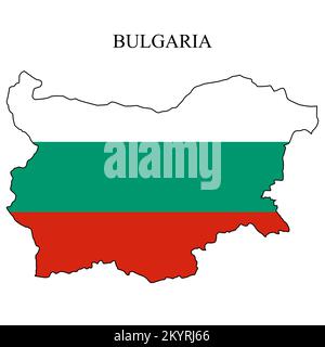 Bulgaria map vector illustration. Global economy. Famous country. Eastern Europe. Europe. Stock Vector