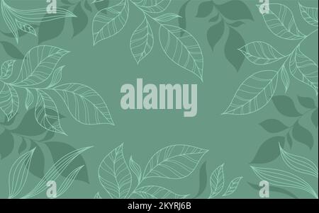 floral motif graceful twigs with leaves vector Stock Vector