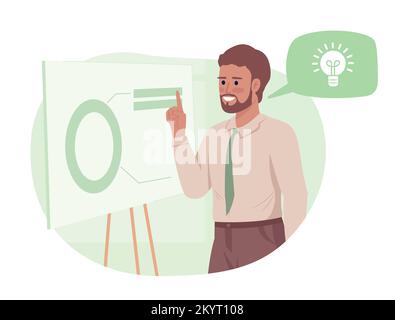 Cartoon businessman thinking over white background, vector illustration ...