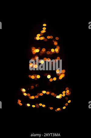 christmas tree lights Stock Photo