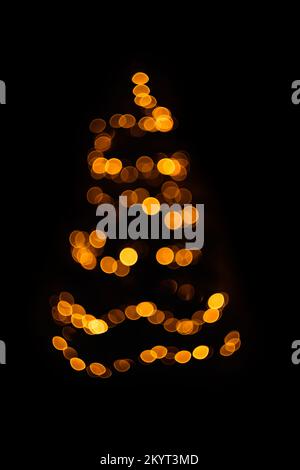 christmas tree lights Stock Photo