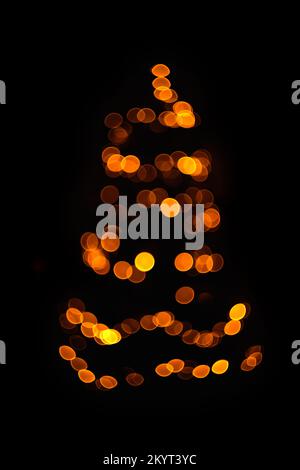 christmas tree lights Stock Photo