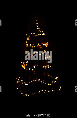 christmas tree lights Stock Photo