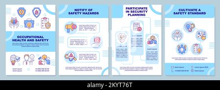 Workplace safety brochure template Stock Vector Image & Art - Alamy